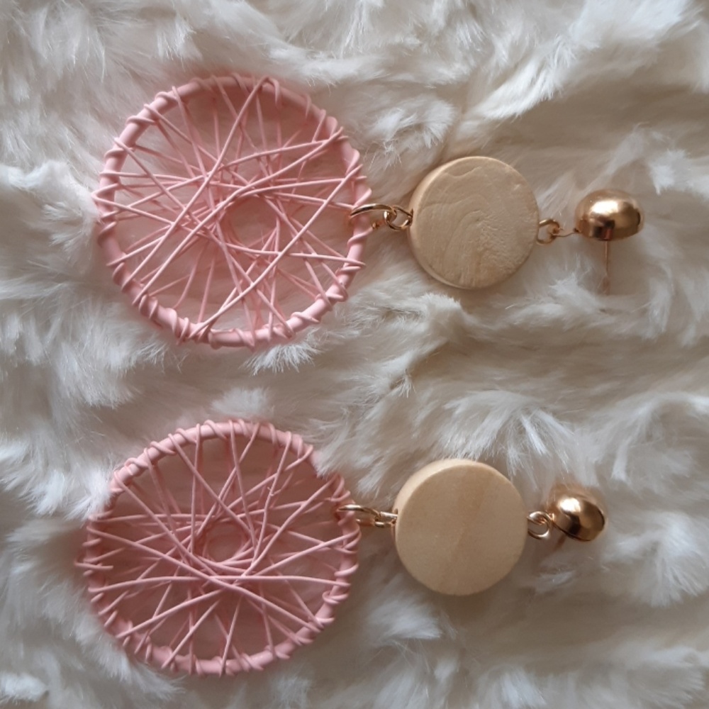 🆕EARRINGS STYLE DANGLING HOOP HIGH FASHION